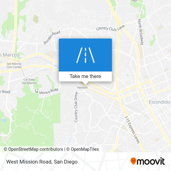 West Mission Road map