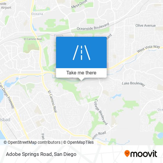 Adobe Springs Road map