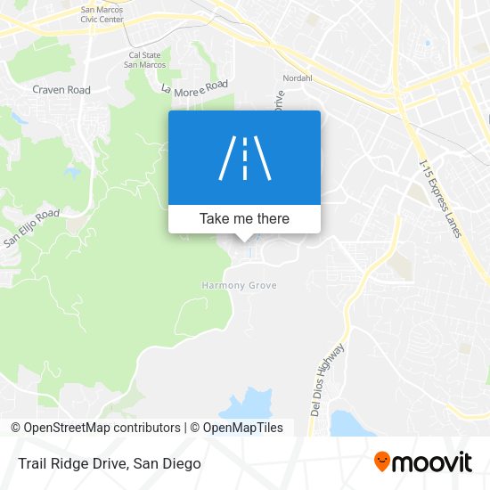 Trail Ridge Drive map