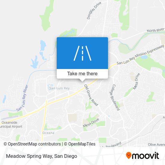 Meadow Spring Way map