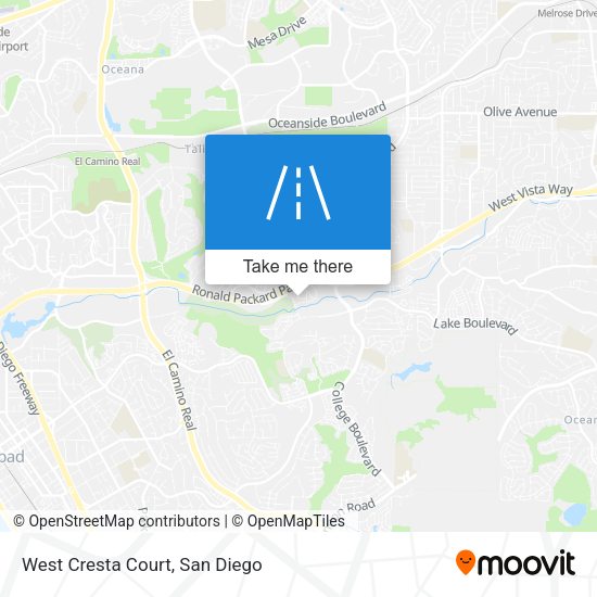 West Cresta Court map