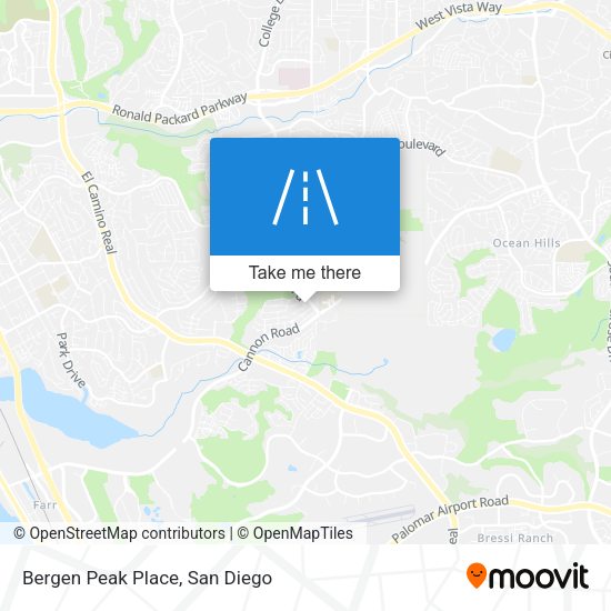 Bergen Peak Place map