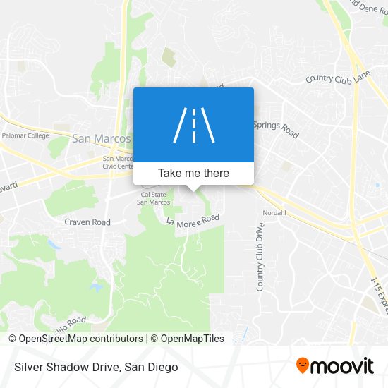 Silver Shadow Drive map