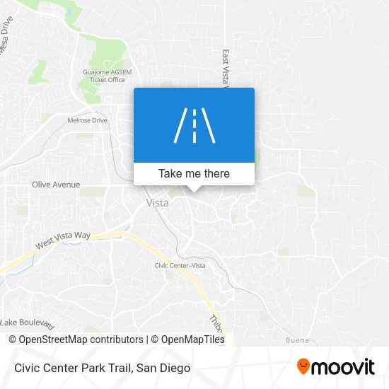 Civic Center Park Trail map