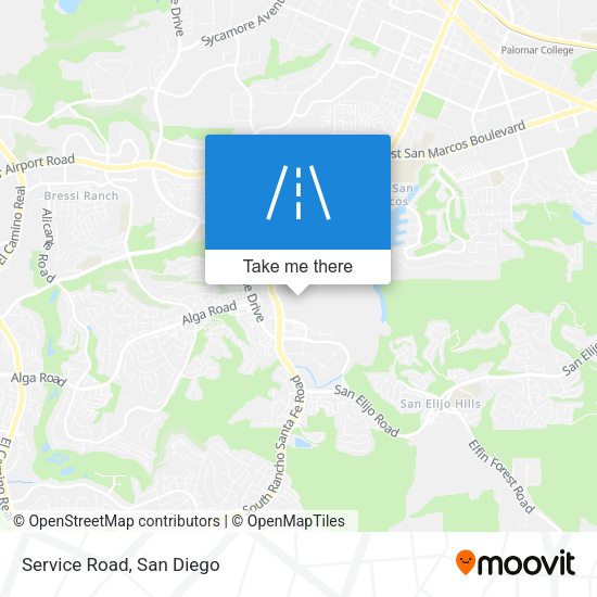 Mapa de Service Road