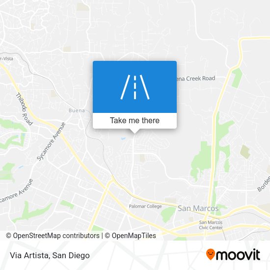 Mapa de Via Artista