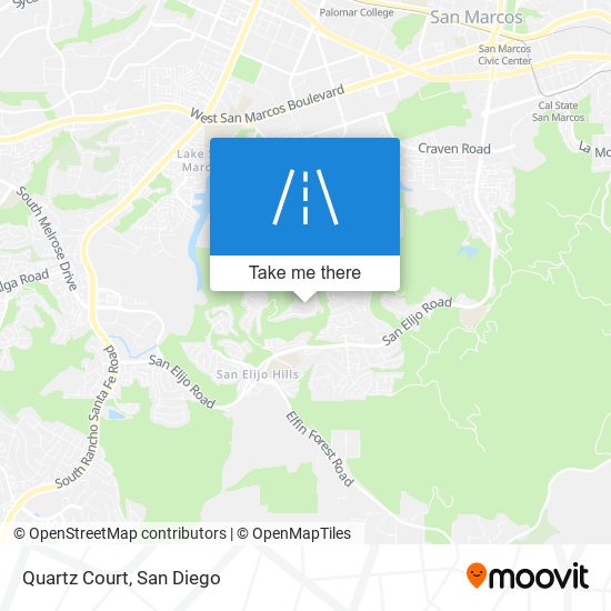 Mapa de Quartz Court