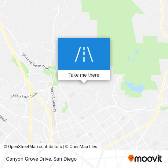 Canyon Grove Drive map
