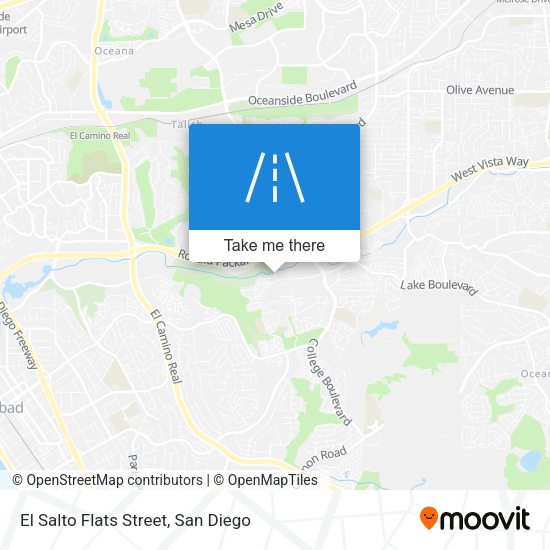 El Salto Flats Street map