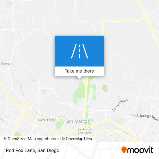 Red Fox Lane map
