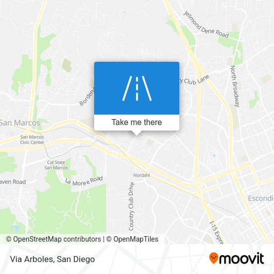 Mapa de Via Arboles