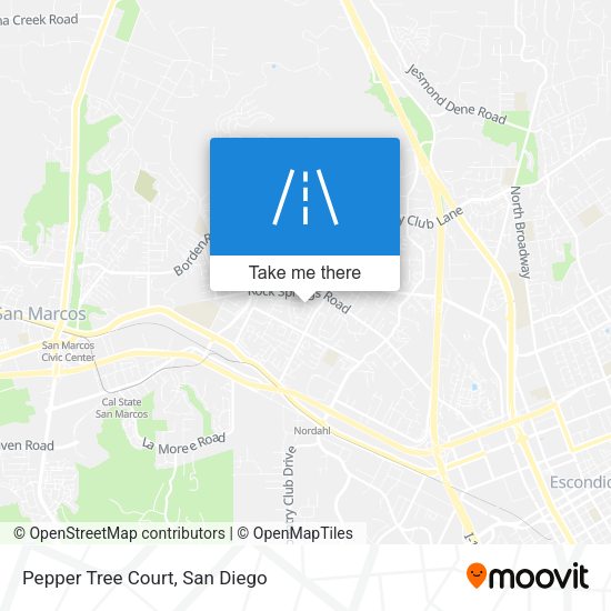 Pepper Tree Court map