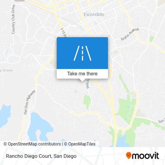 Rancho Diego Court map