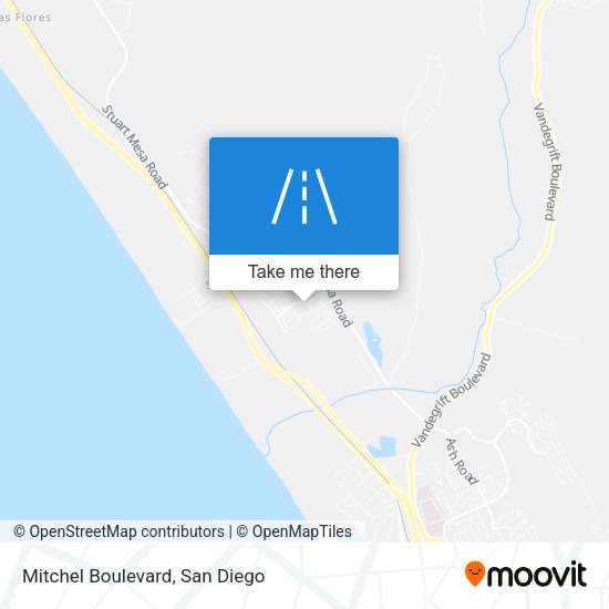 Mitchel Boulevard map