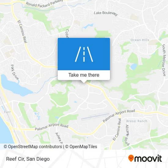 Reef Cir map