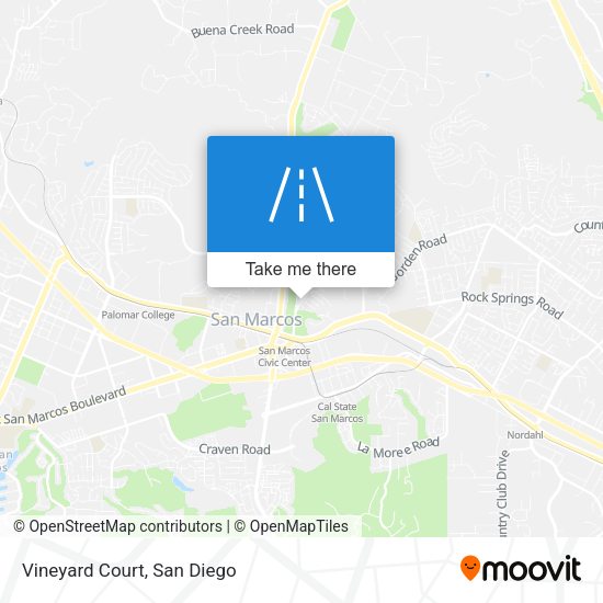 Vineyard Court map