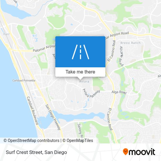 Surf Crest Street map