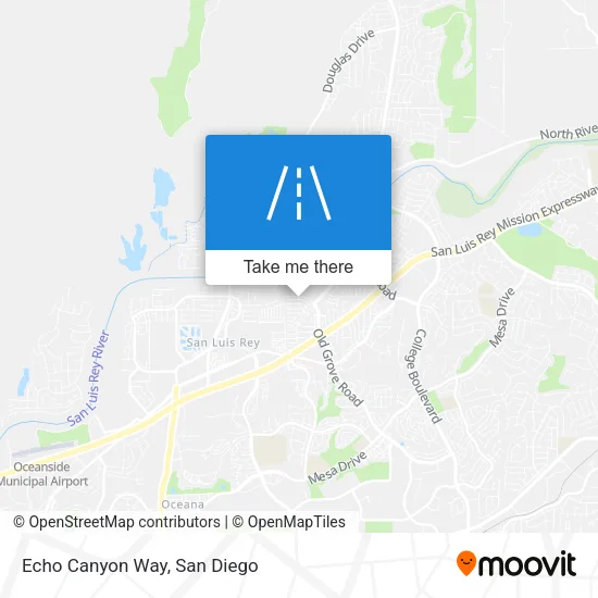 Echo Canyon Way map