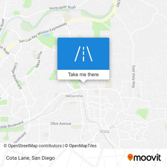 Mapa de Cota Lane