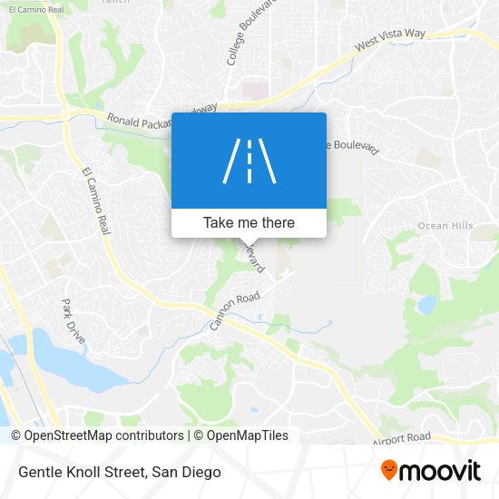 Gentle Knoll Street map