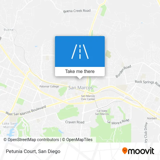 Petunia Court map