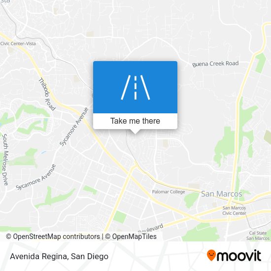 Mapa de Avenida Regina