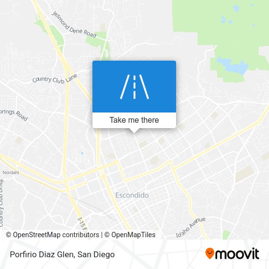 Porfirio Diaz Glen map