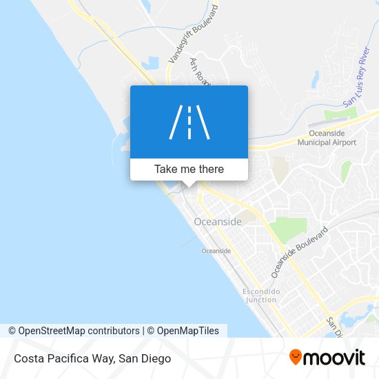Mapa de Costa Pacifica Way