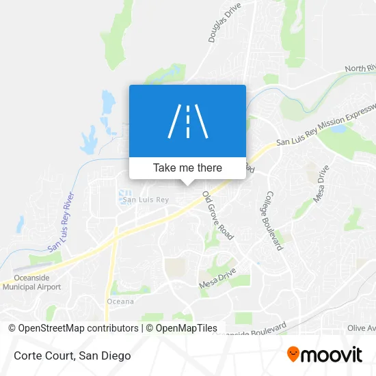 Corte Court map