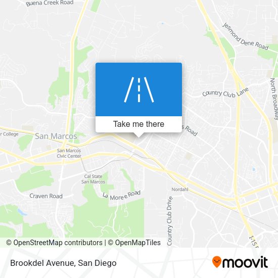 Mapa de Brookdel Avenue