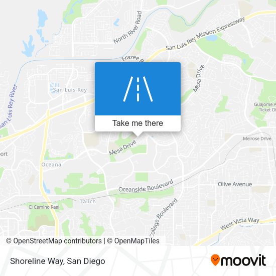 Mapa de Shoreline Way