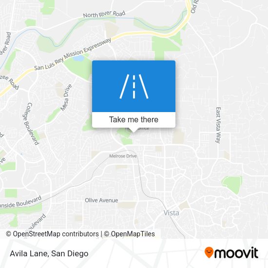 Mapa de Avila Lane