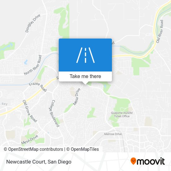 Mapa de Newcastle Court
