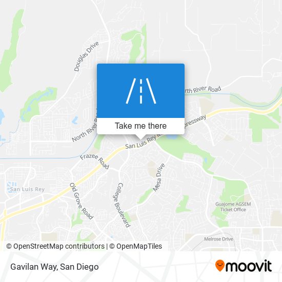 Gavilan Way map