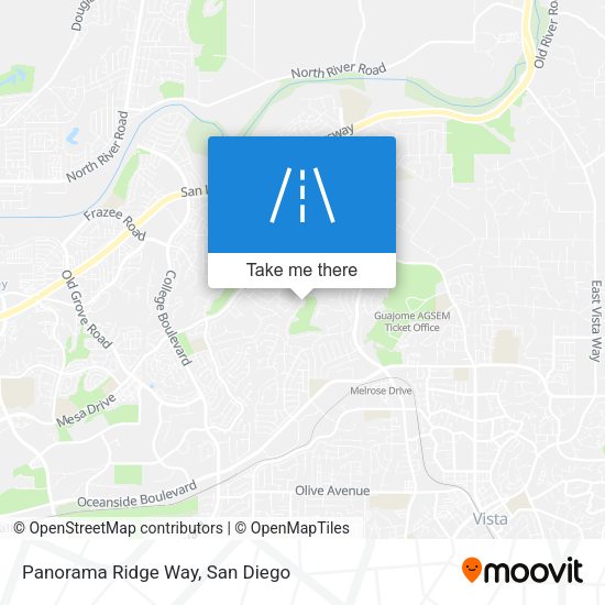 Mapa de Panorama Ridge Way