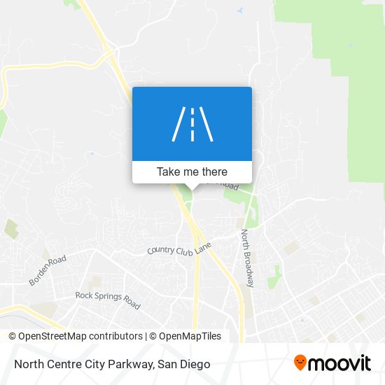 North Centre City Parkway map