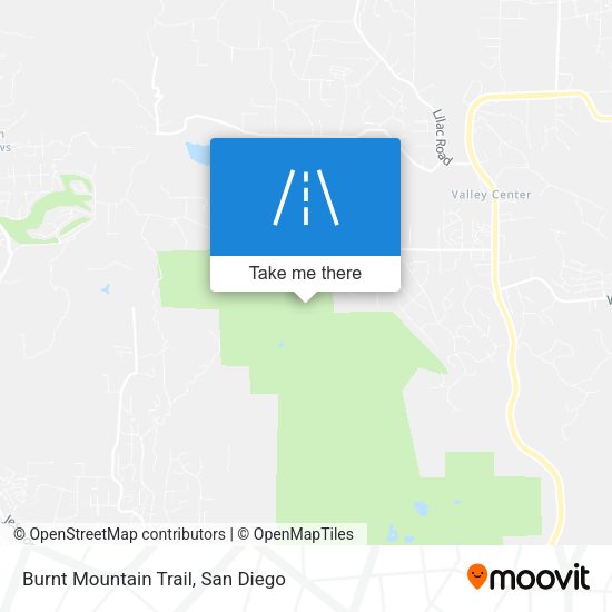 Burnt Mountain Trail map
