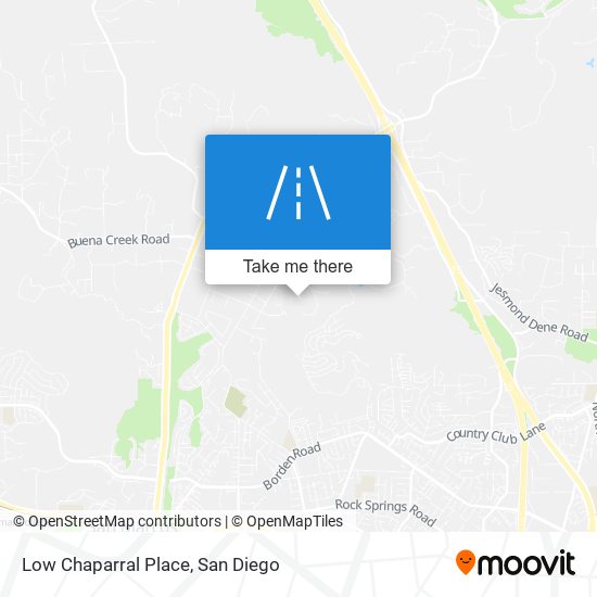 Low Chaparral Place map