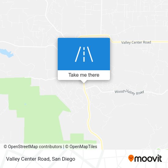 Valley Center Road map