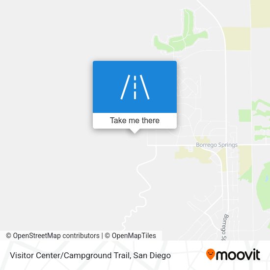 Visitor Center / Campground Trail map