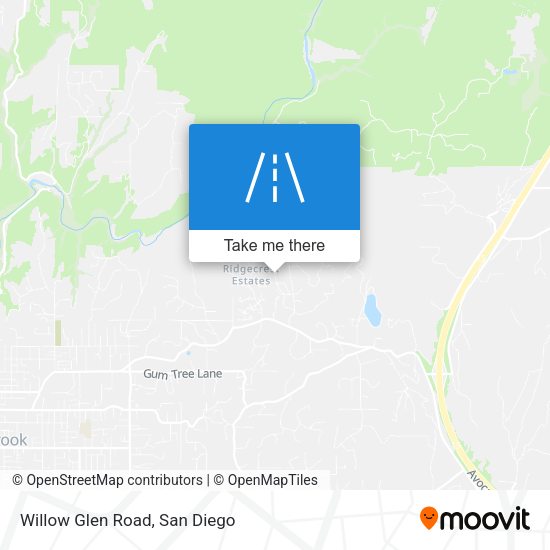 Willow Glen Road map