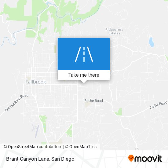 Brant Canyon Lane map