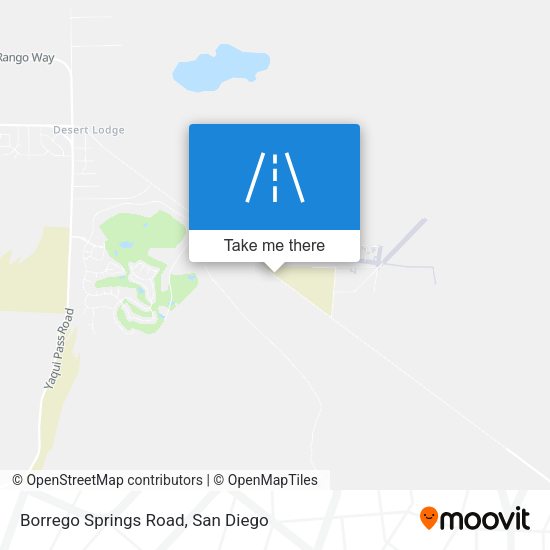 Borrego Springs Road map