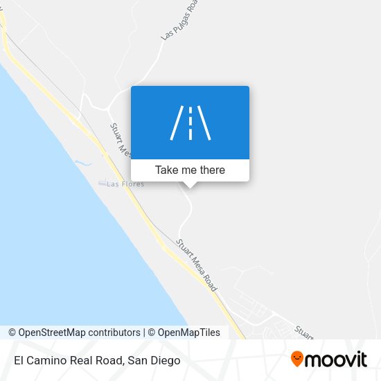 Mapa de El Camino Real Road