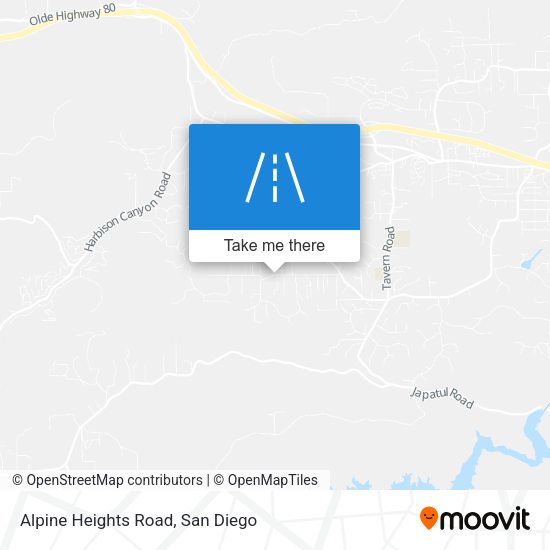 Mapa de Alpine Heights Road