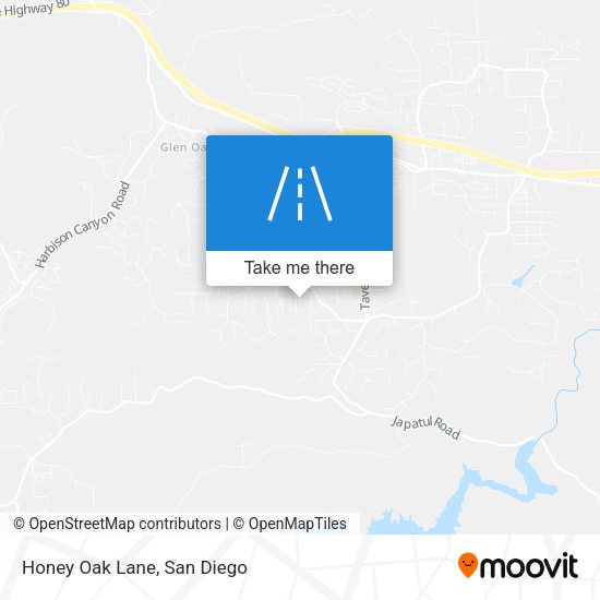 Mapa de Honey Oak Lane