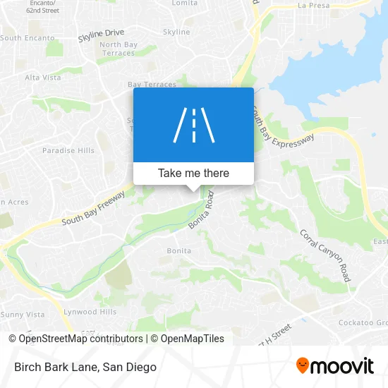 Birch Bark Lane map
