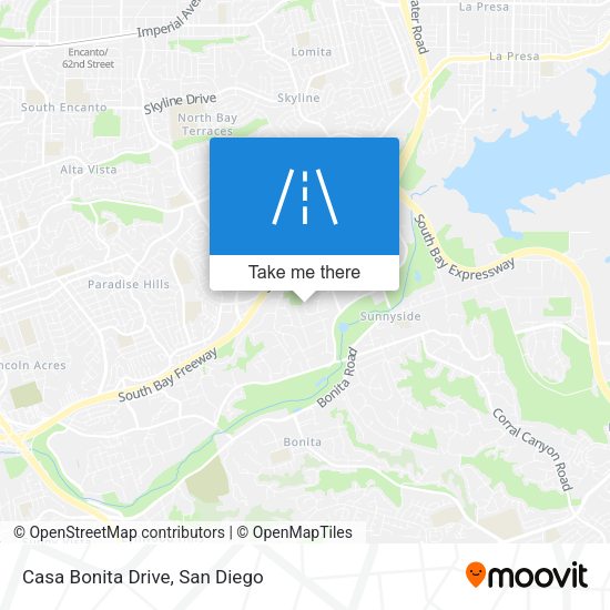Casa Bonita Drive map
