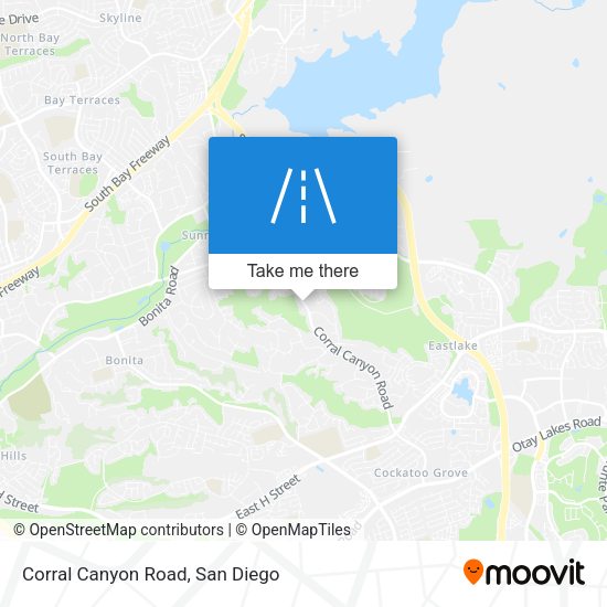Corral Canyon Road map