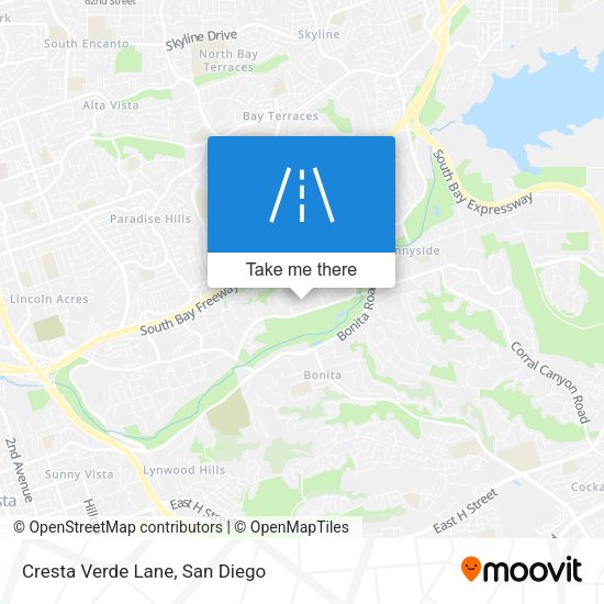 Mapa de Cresta Verde Lane